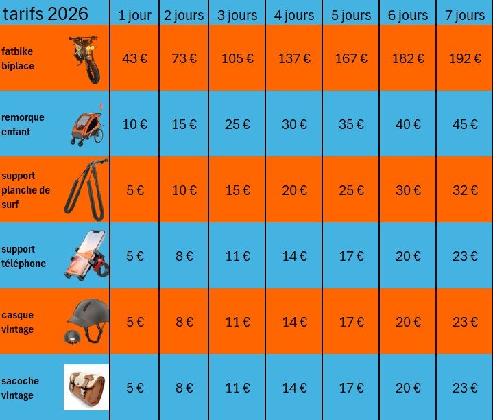 alt grille tarifaire 2026 pour Hossegor. les meilleur prix les plus bas du marché.